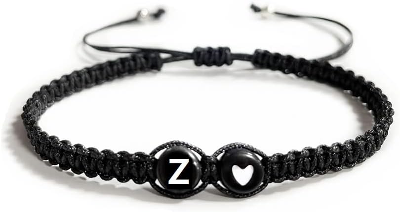 Heart Initial Bracelets