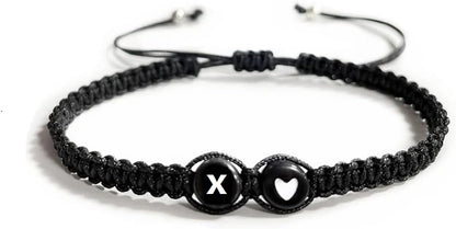 Heart Initial Bracelets