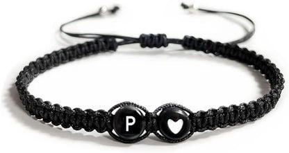 Heart Initial Bracelets