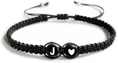 Heart Initial Bracelets